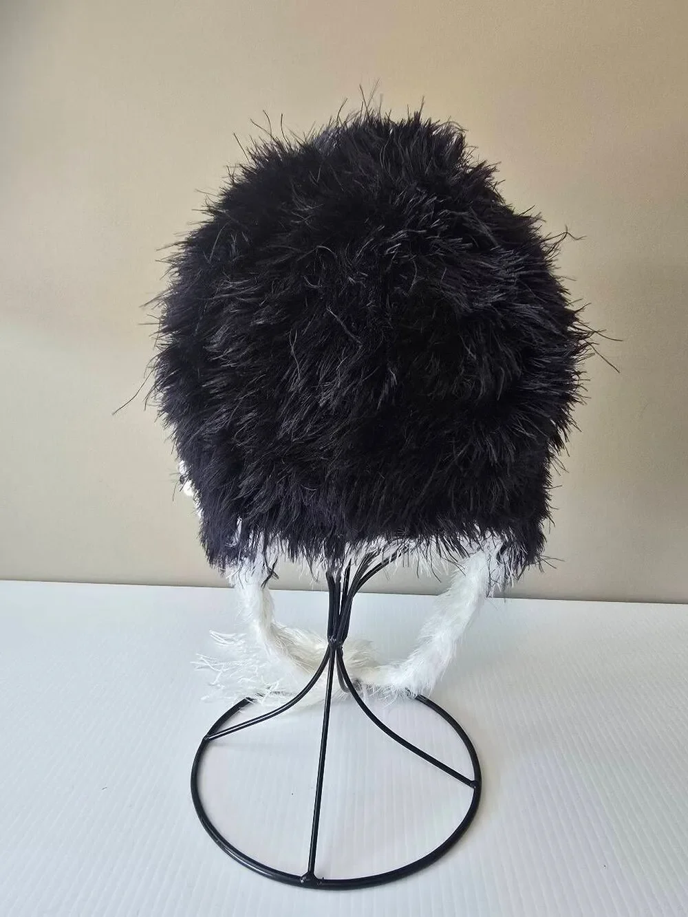 The Daisy Baby Cap Floral Black and White